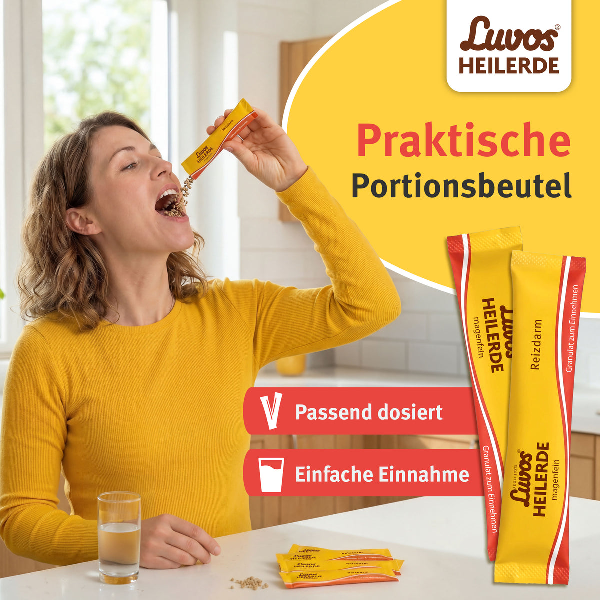 Luvos® Heilerde magenfein Reizdarm Granulat, 50 x 6,5g