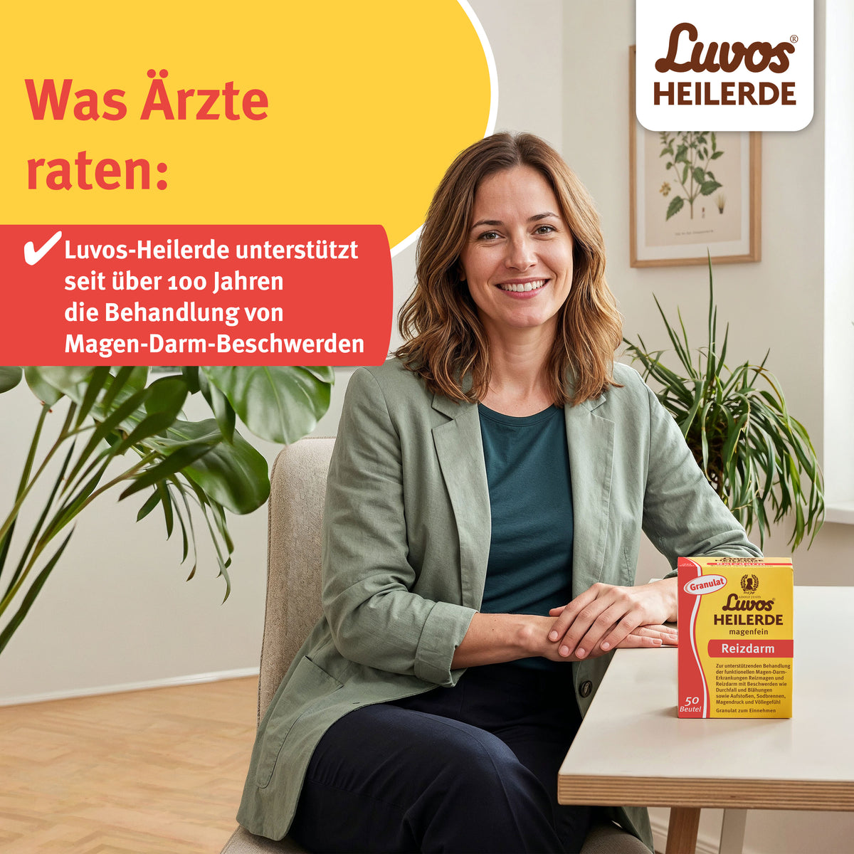 Luvos® Heilerde magenfein Reizdarm Granulat, 50 x 6,5g