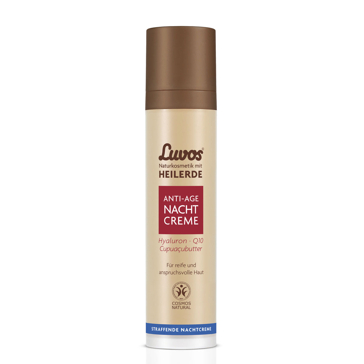 Luvos Heilerde Anti-Age Nachtcreme 50ml zur Glättung von Fältchen über Nacht und Vorbeugung vorzeitiger Hautalterung.