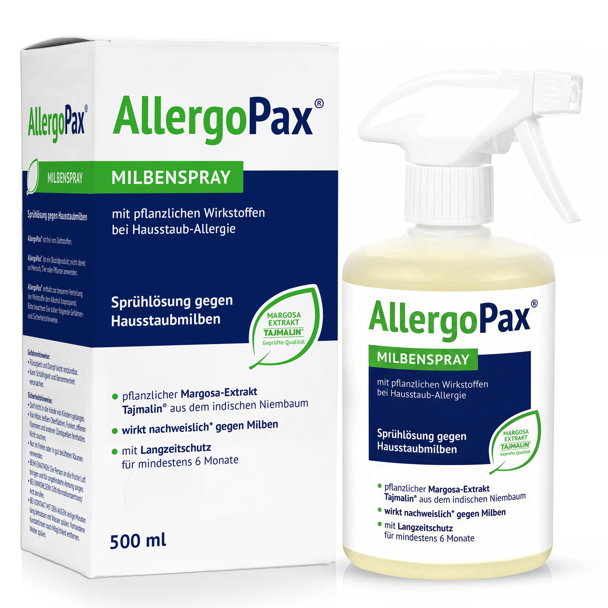 Bild 2 AllergoPax® Milbenspray – Sprühlösung gegen Hausstaubmilben, 500ml