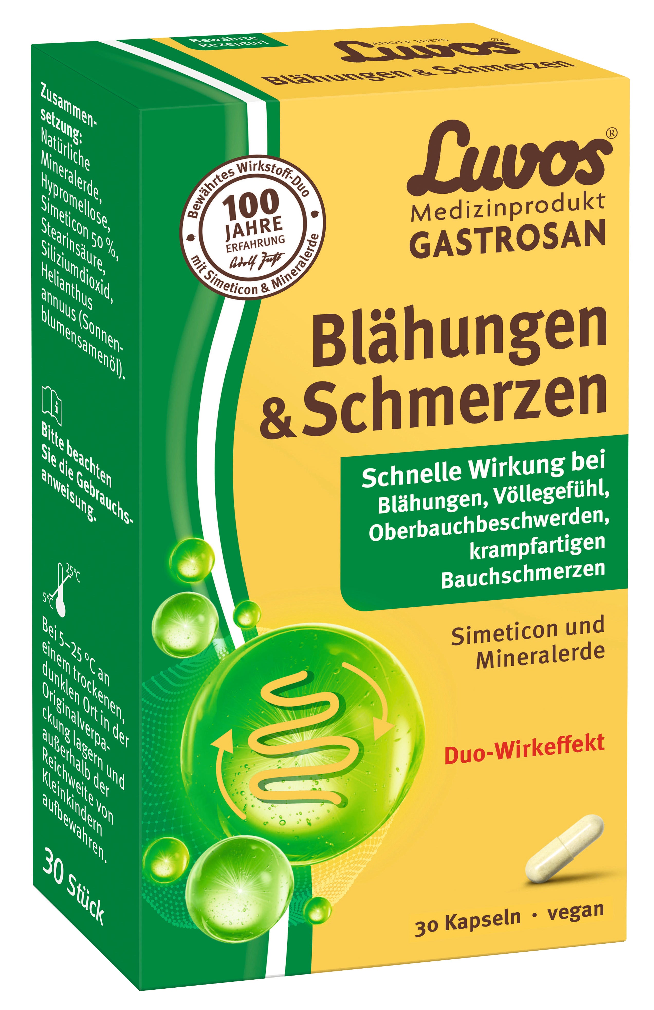 Luvos® Gastrosan Blähungen & Schmerzen Kapseln