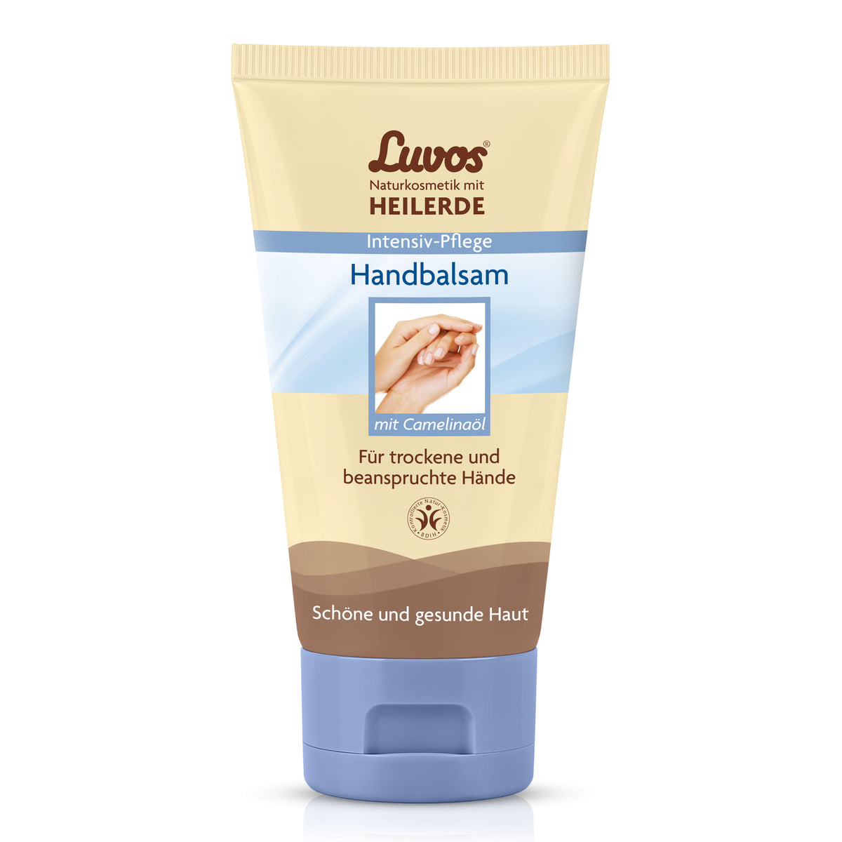 Luvos Heilerde Naturkosmetik Handbalsam 50ml zur Stärkung des Lipidfilms & Regeneration von beanspruchter Haut & Nägeln.