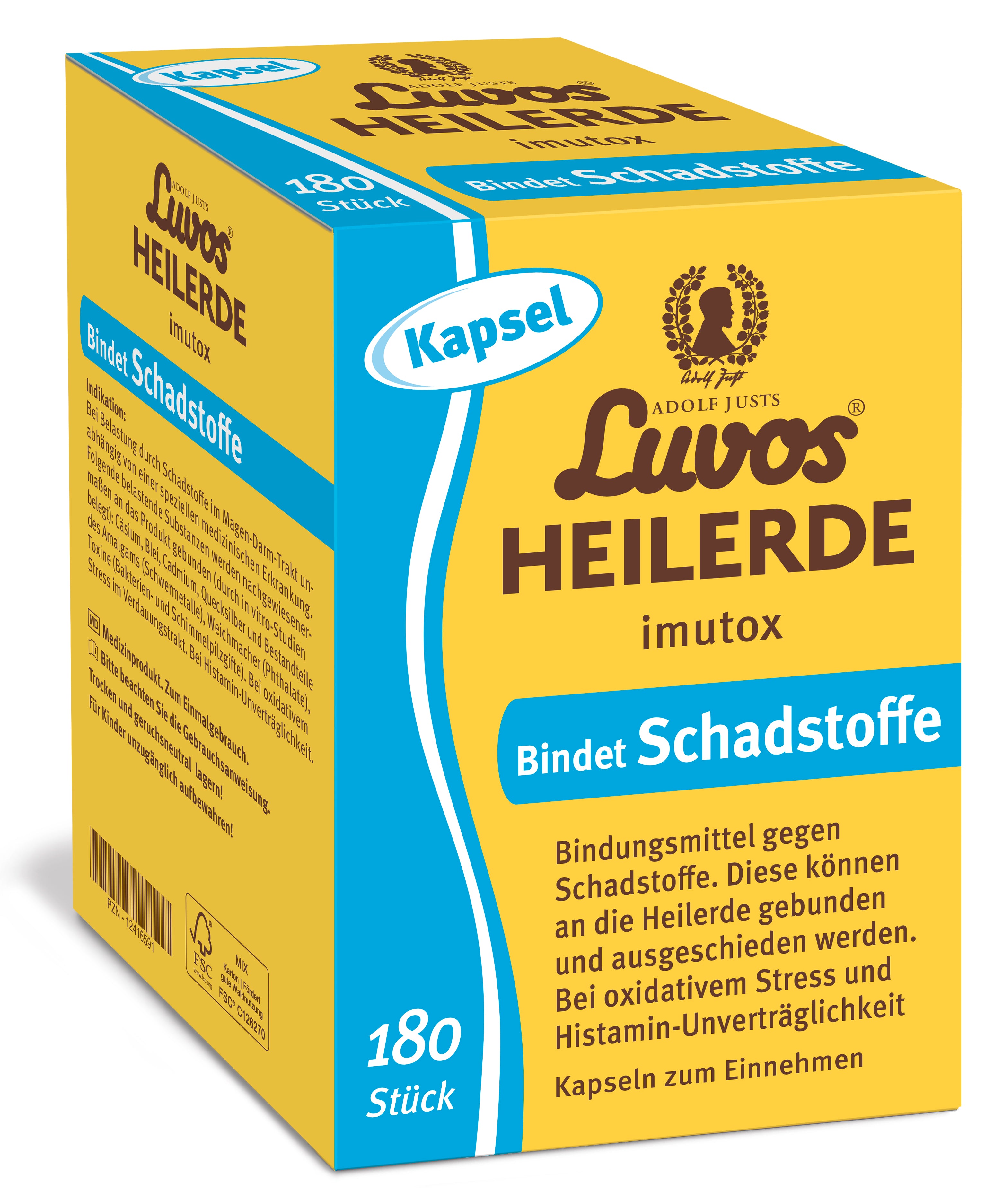 Luvos® Heilerde imutox bindet Schadstoffe Kapseln