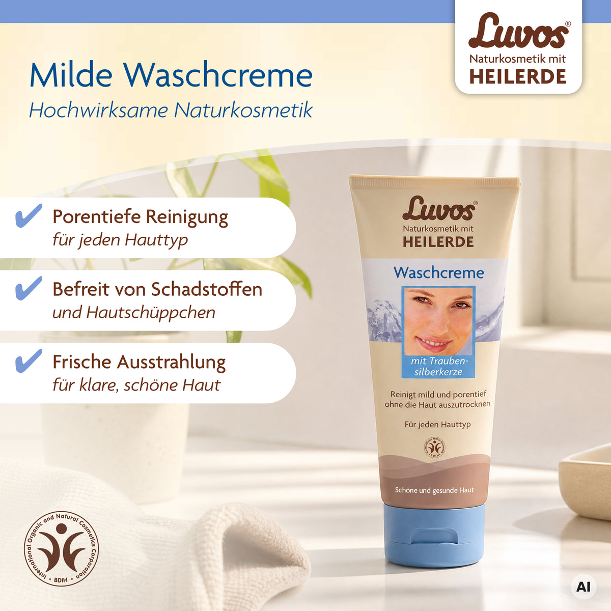 Bild 3 Luvos® Heilerde Naturkosmetik Waschcreme, 100 ml