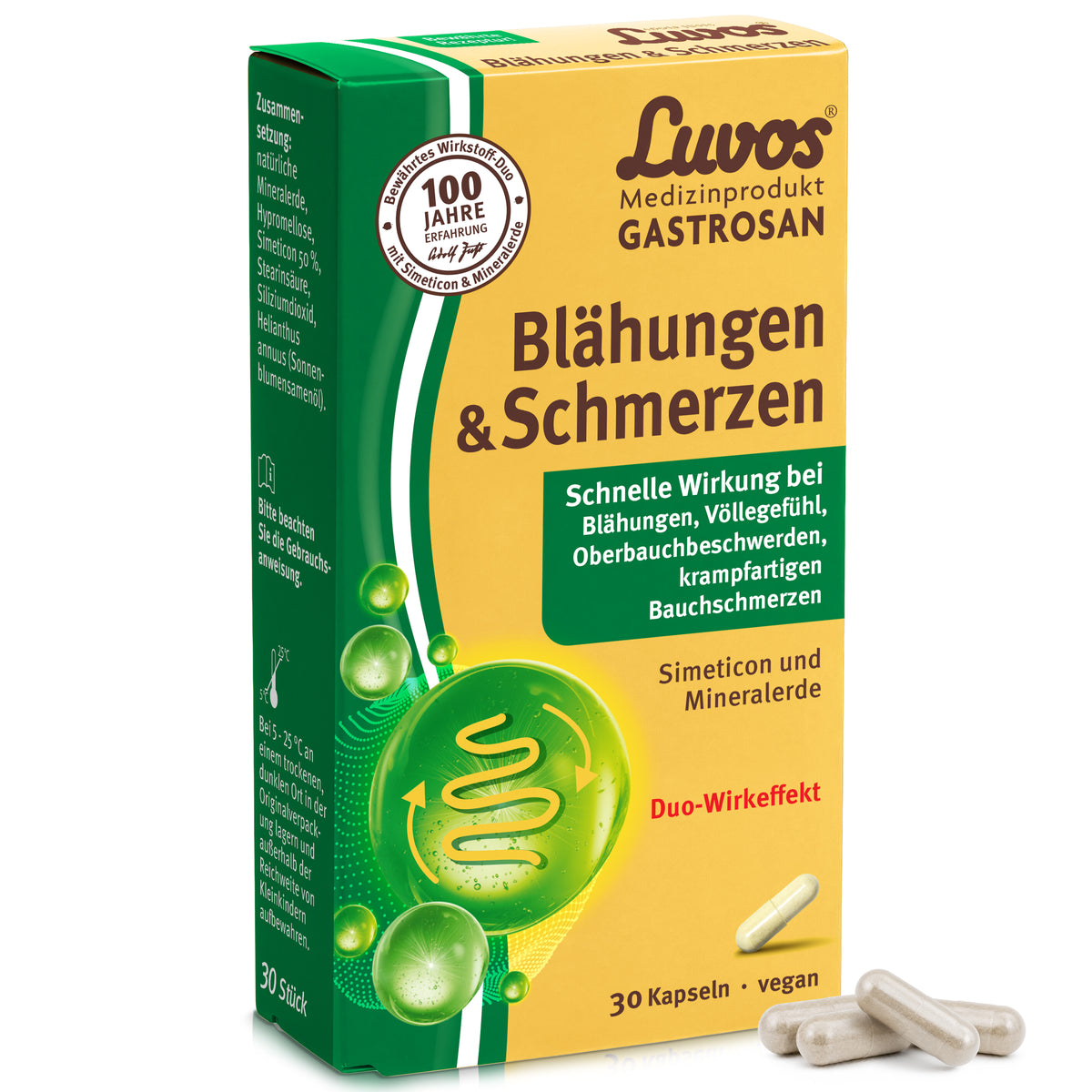 Luvos® Gastrosan Blähungen & Schmerzen Kapseln