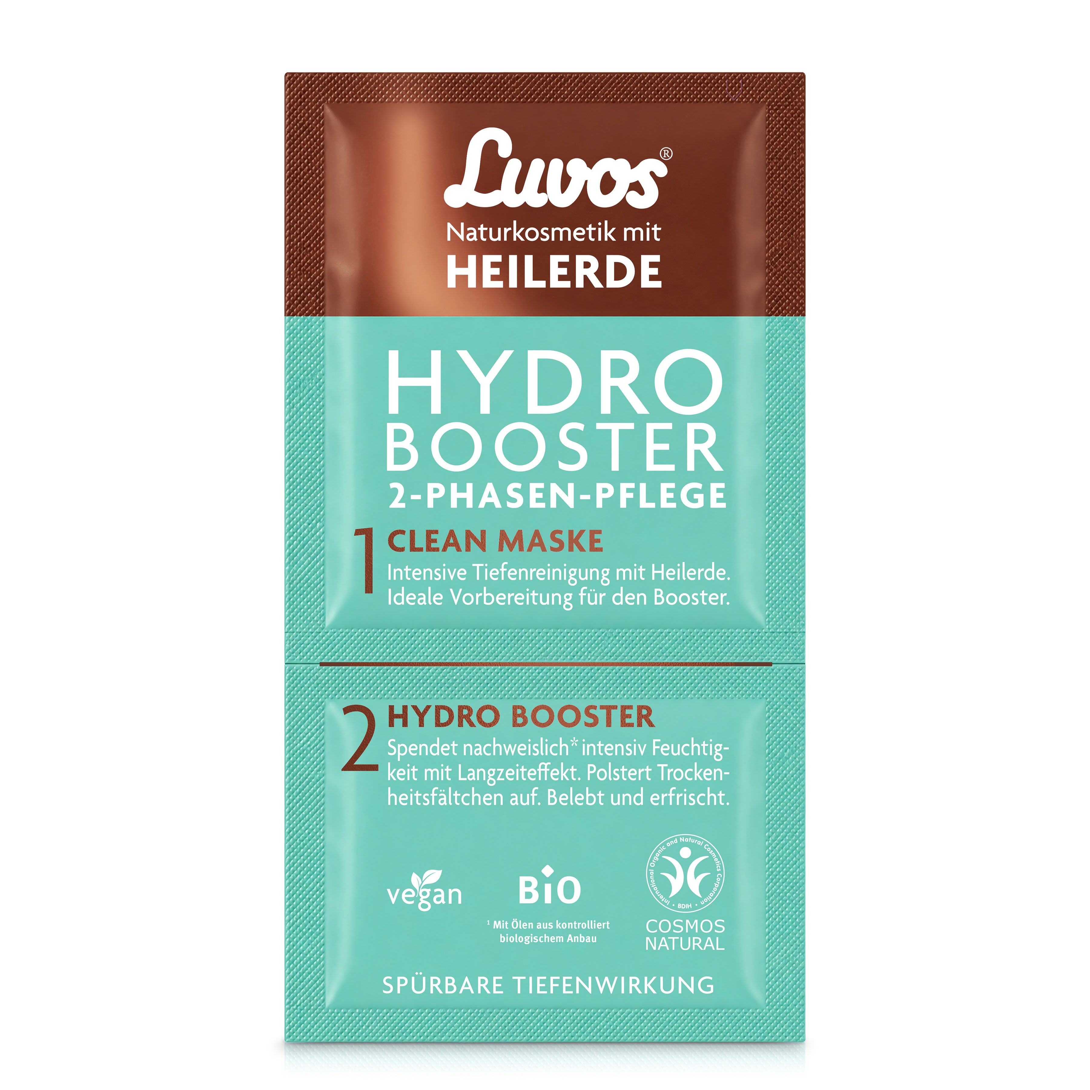 Luvos® Heilerde Naturkosmetik Clean-Maske mit Hydro-Booster (10 Stück)