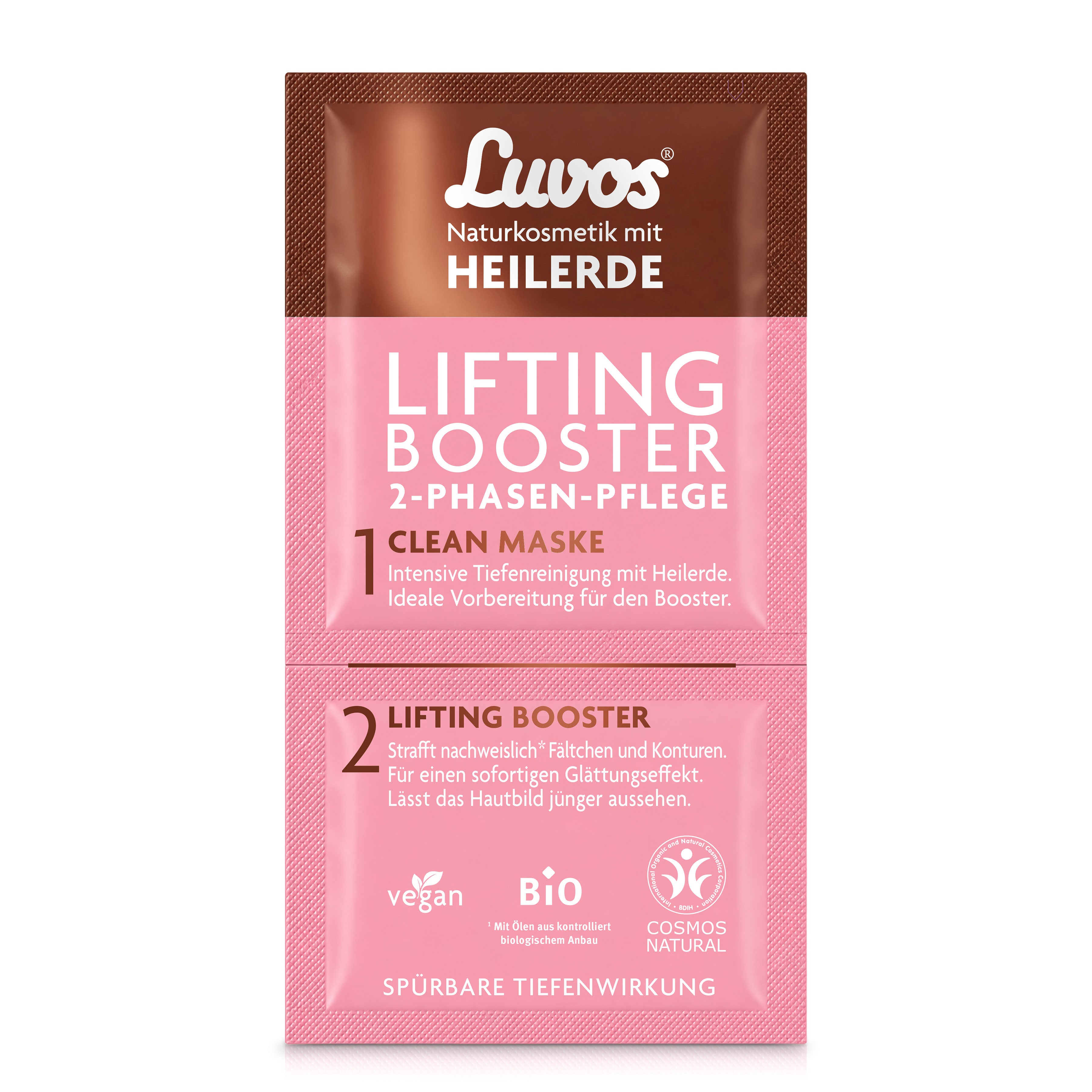 Luvos® Heilerde Naturkosmetik Clean-Maske mit Lifting-Booster (10 Stück)