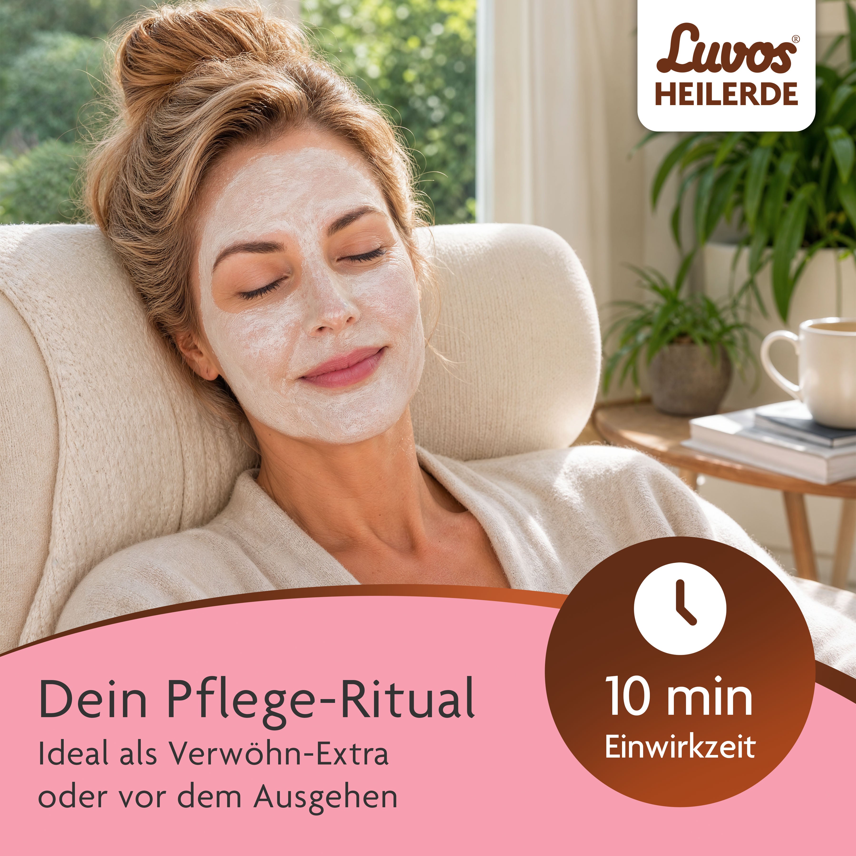 Luvos® Heilerde Naturkosmetik Clean-Maske mit Lifting-Booster (10 Stück)