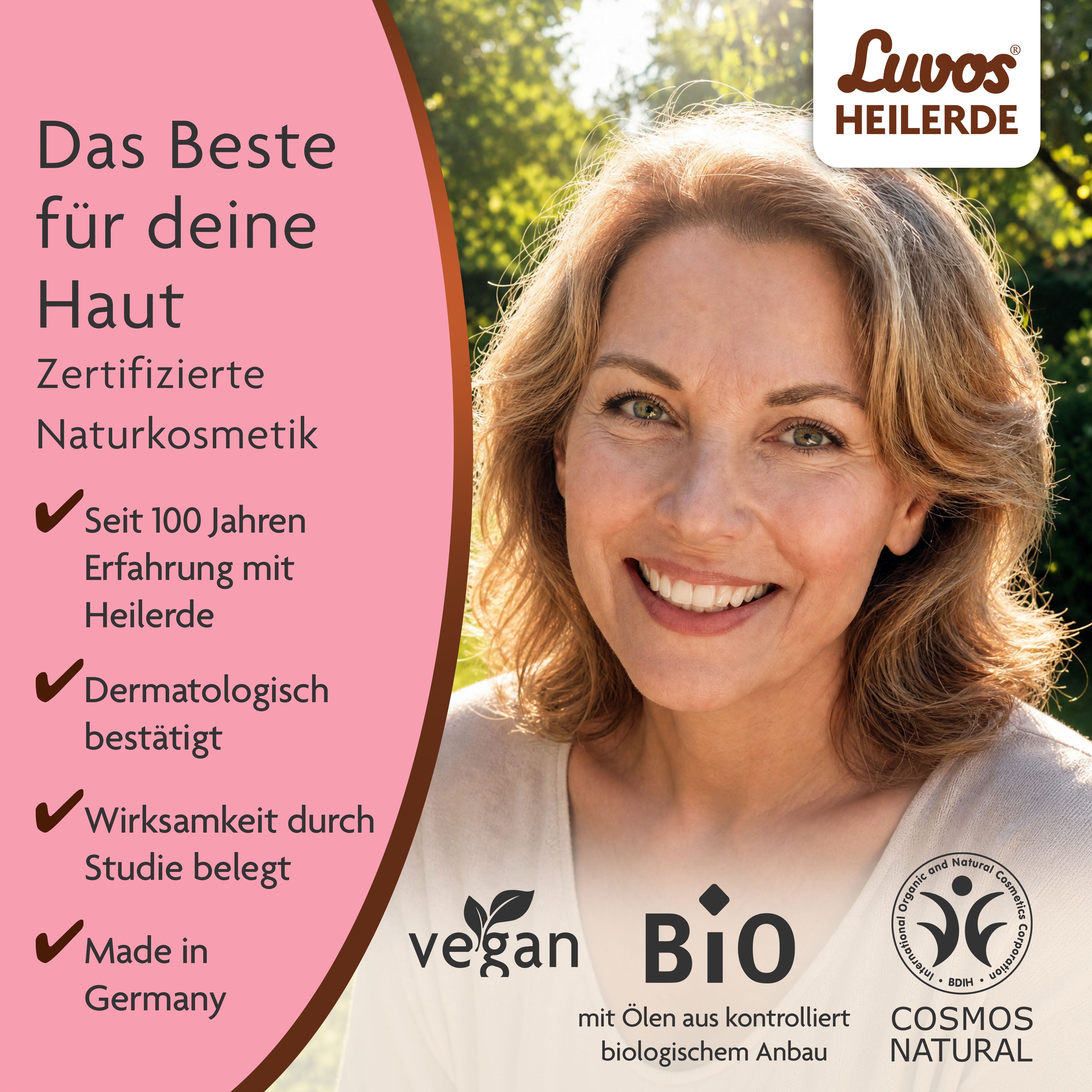 Luvos® Heilerde Naturkosmetik Clean-Maske mit Lifting-Booster (10 Stück)