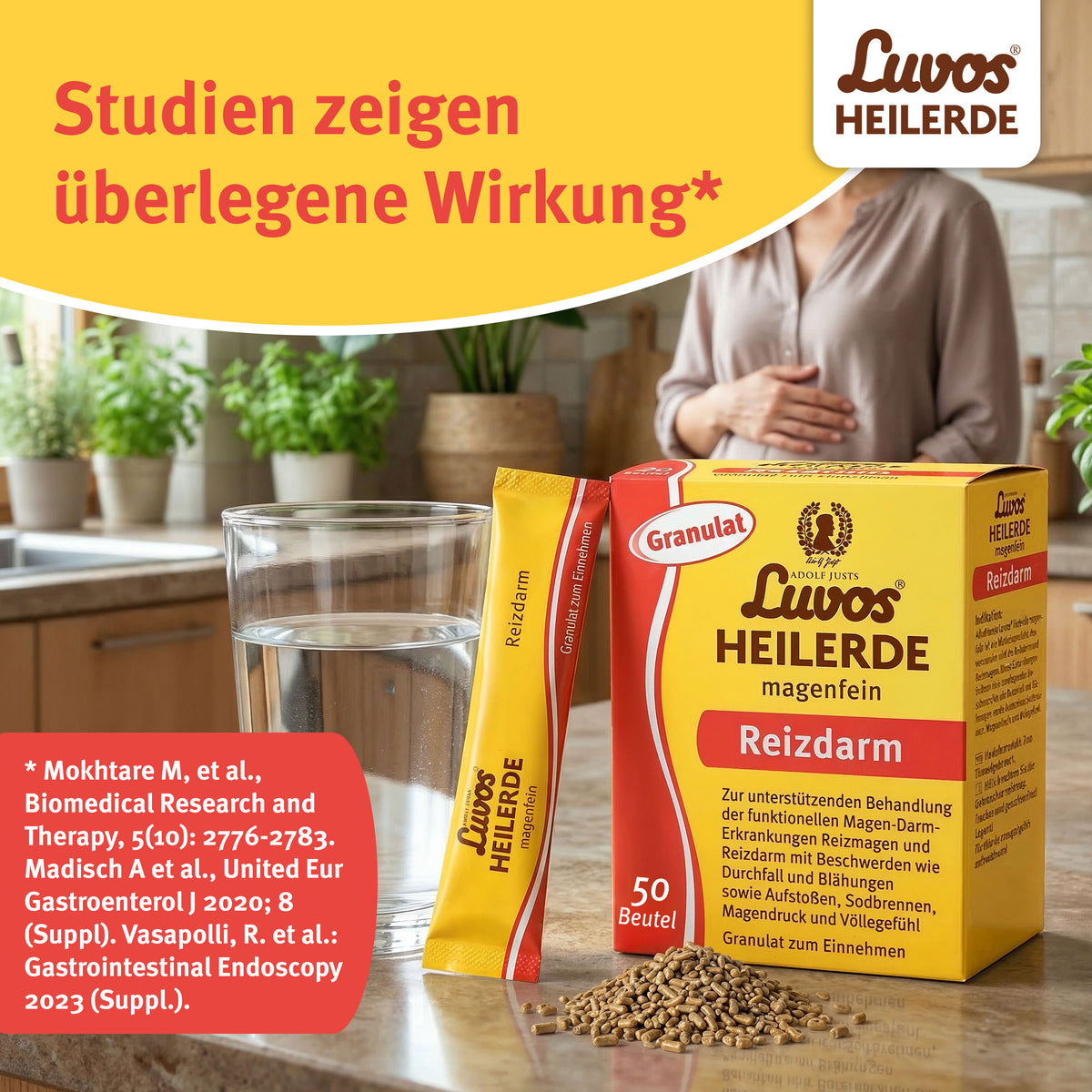 Luvos® Heilerde magenfein Reizdarm Granulat, 50 x 6,5g