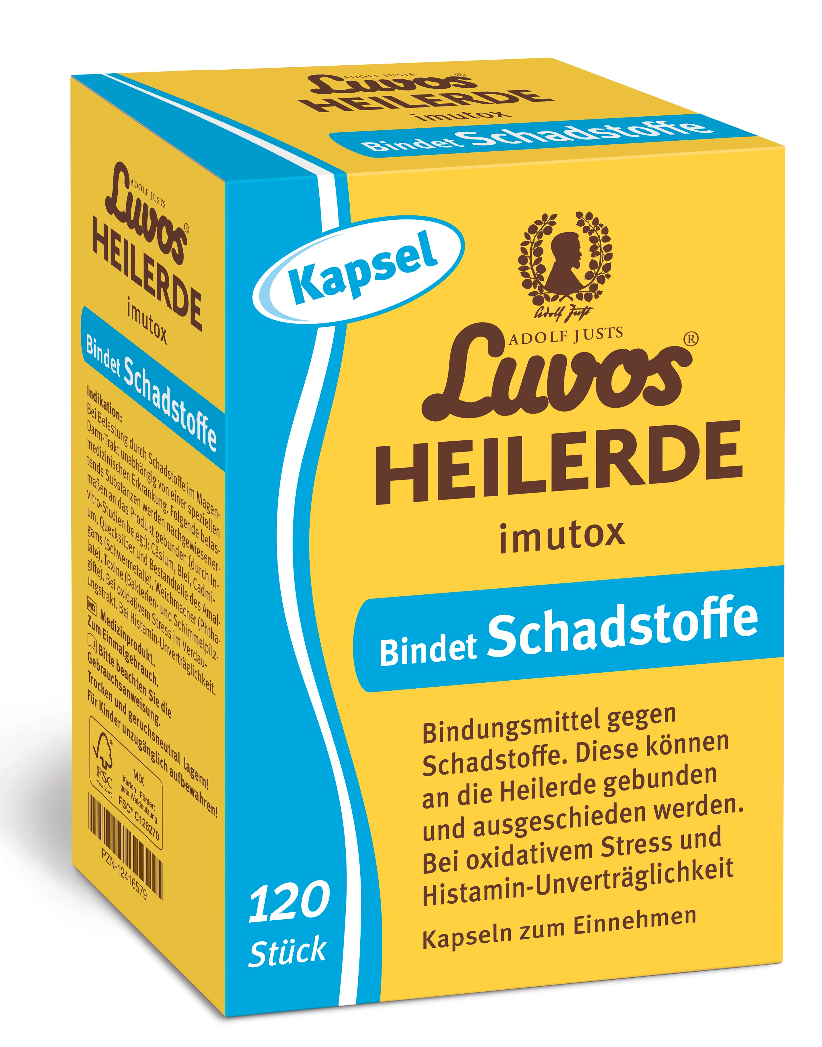 Luvos® Heilerde imutox bindet Schadstoffe Kapseln