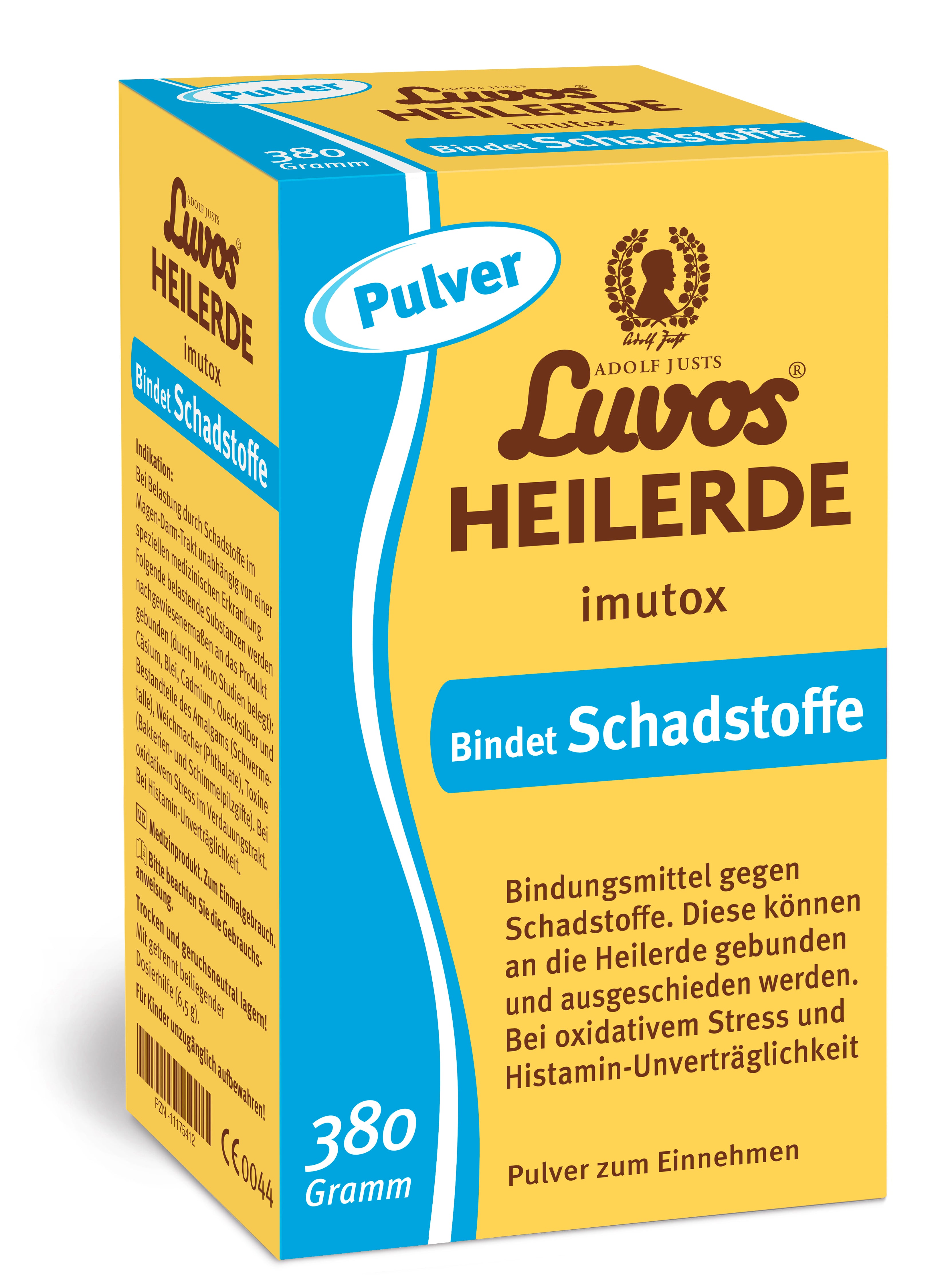 Luvos® Heilerde imutox bindet Schadstoffe Pulver, 380g
