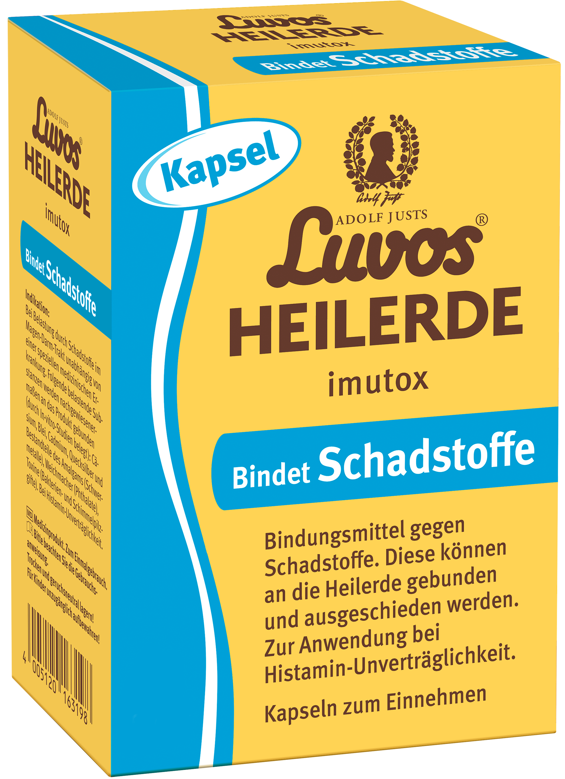 Luvos® Heilerde imutox bindet Schadstoffe Kapseln