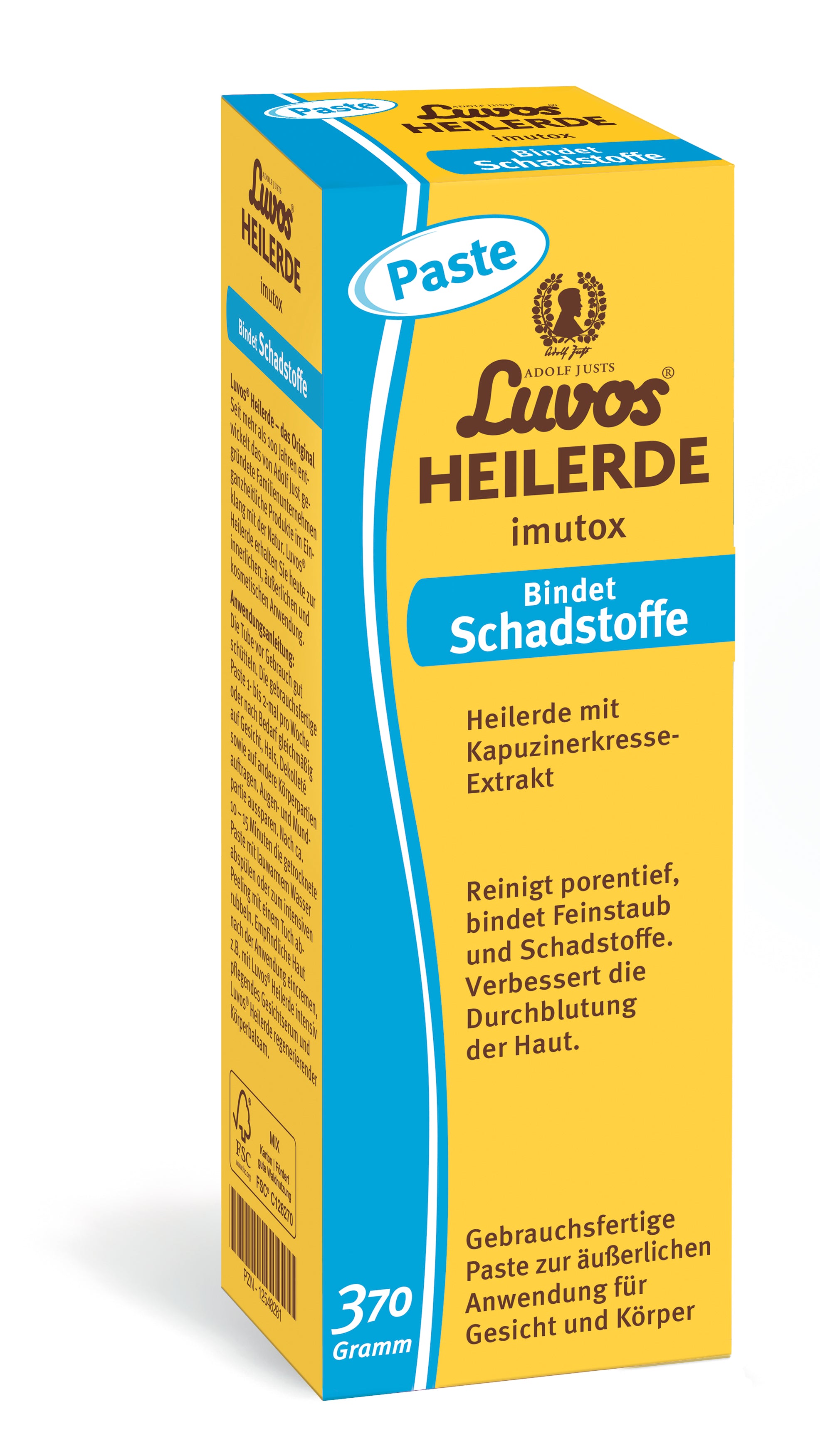 Luvos® Heilerde imutox bindet Schadstoffe Paste, 370g