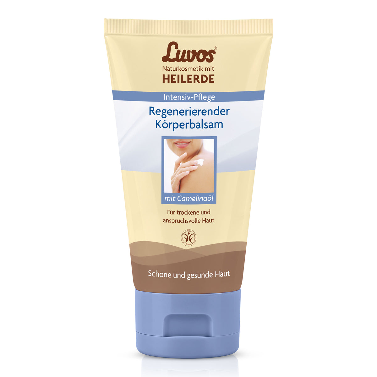 Luvos Heilerde Naturkosmetik Körperbalsam 150ml zur rückfettenden Pflege und Stärkung der Hautschutz-Funktionen.