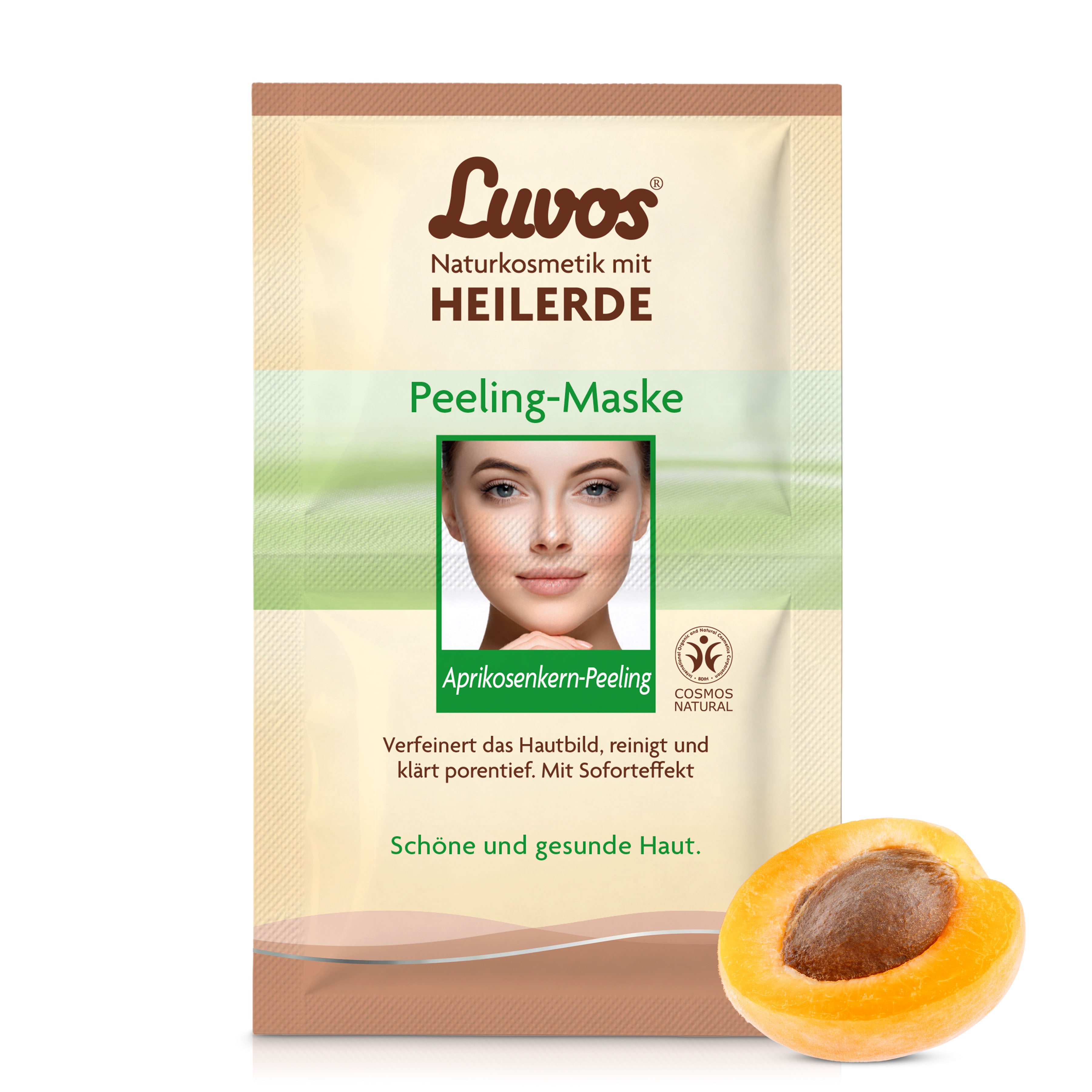 Luvos® Heilerde Naturkosmetik Peeling-Maske (10 Stück)